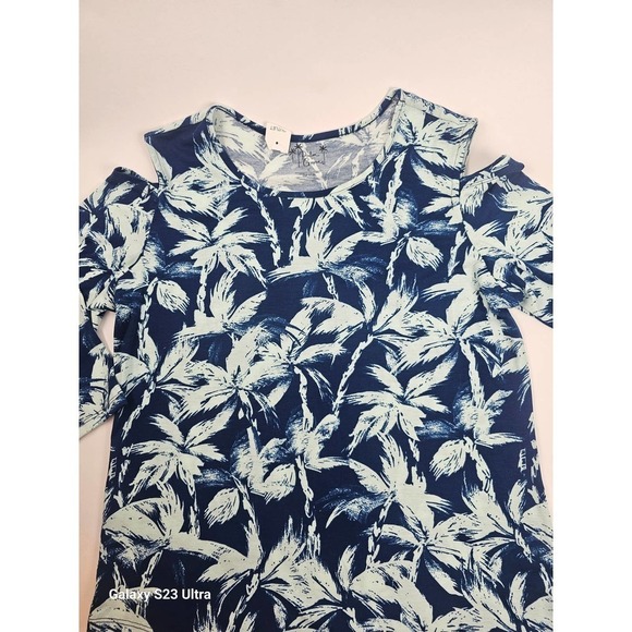 PALM Grove, NWT, women's shoulder lessons blouse, szL - Picture 4 of 5